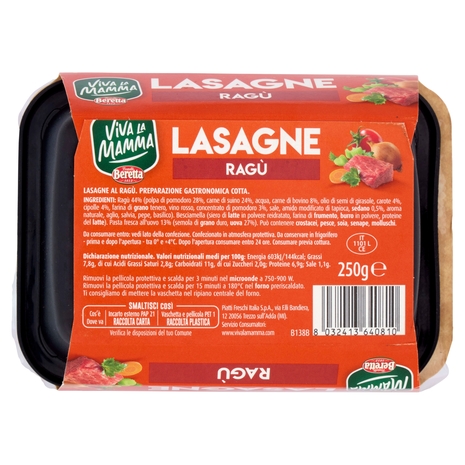 Viva la Mamma Lasagne al Ragù 250 g